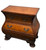 Curved Sided Chest / Bureau with 3 drawers