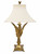 Palm Frond Brass Table Lamp by Decorative Crafts Inc