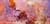 "Original 12x24 horizontal oil on copper panel painting titled Genesis by Monique Sakellarios, featuring a textured, luminous abstract landscape in shades of lavender, gold, and deep plum."