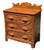 Late Victorian Walnut Three-Drawer Chest