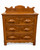 Late Victorian Walnut Three-Drawer Chest