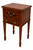 Hekman Traditional Mahogany Two-Drawer Chairside End Table With Brass Pulls
