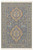 4.5'x8' Hand-Knotted Wool -Silk blend Vintage Qashqai Tribal Carpet