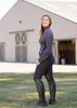 Ice Fil® Lite Long Sleeve Riding Shirt - Blackberry Plaid