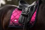    ES - FADED FUCHSIA - DRESSAGE SADDLE PAD - FULL 