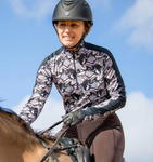 Air Ice Fil® Lite Long Sleeve Riding Shirt - Espresso Marble Horse