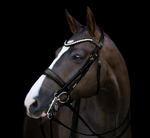 LUMIERE - DOUBLE BRIDLE - 'ATHENS' LUXURY LEATHER BRIDLE - BLACK