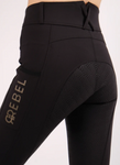 Rebel Breeches - Highwaist NEW edition Black with Glitter print