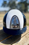 IN STOCK: KEP - CROMO 2.0 HELMET - POLISH BLACK / WHITE FRONT / CRYSTALS