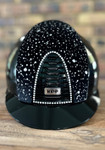 IN STOCK: KEP - CROMO 2.0 HELMET - POLISH BLACK / VELVET SPARKLING & CRYSTALS -