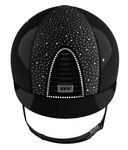 KEP - CROMO 2.0 HELMET - POLISH BLACK / VELVET SPARKLING FONT & BACK & CRYSTALS -