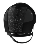 KEP - CROMO 2.0 HELMET - POLISH BLACK / VELVET SPARKLING FONT & BACK & CRYSTALS -