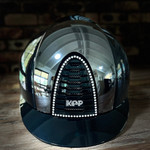 KEP - CROMO 2.0 HELMET - POLISH BLACK/CRYSTAL FRAME - CRISTALLI LOGO - BLACK MIRROR