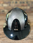 IN STOCK!! KEP - CROMO 2.0 HELMET - POLISH BLACK - LEATHER GLITTER SILVER - POLO VISOR