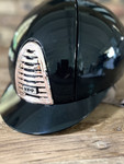 IN STOCK: KEP - CROMO 2.0 HELMET - BLACK POLISH/ROSE GOLD GRID/CIPRIA HARNESS