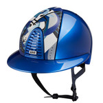 KEP - CROMO 2.0 HELMET - METAL ROYAL BLUE  - LEATHER 3D PEGASUS - POLO VISOR