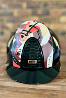 IN STOCK!! KEP - CROMO 2.0 HELMET - POLISH BLACK - LEATHER 3D ORANGE PEGASUS