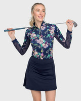 NEW SIZING!! Kastel Denmark UV Shirt - Navy Lush Gardens
