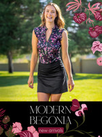 !!NEW 2025 - Kastel Denmark UV Shirt - Black Begonia - Ruffle Tank