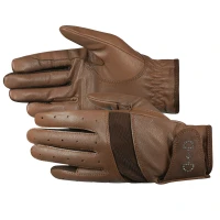 Copy of Horze - Women's Leather Mesh Riding Gloves - Black