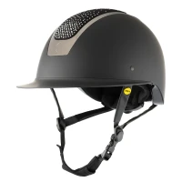 Equinavia Crown MIPS Helmet - Black / Silver Crystals