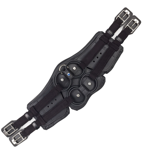 Stubben Equi-Soft Girth Black - With Black Neoprene Pad