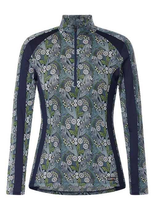 Cool Alignment Ice Fil®  Riding Shirt - Trot the Dots - ONLY XS