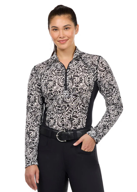 KERRITS - Equibreeze Ice Fil® Long Sleeve - SOFT WHITE POSH PAISLEY