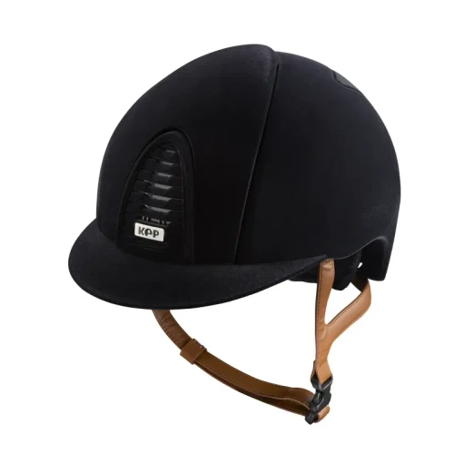 IN STOCK: KEP - CROMO 2.0 HELMET - VELVET BLACK - BEIGE STRAP