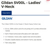 Women's Fitted T-Shirt Ladies V-Neck 97% cotton 3% spandex (Black)