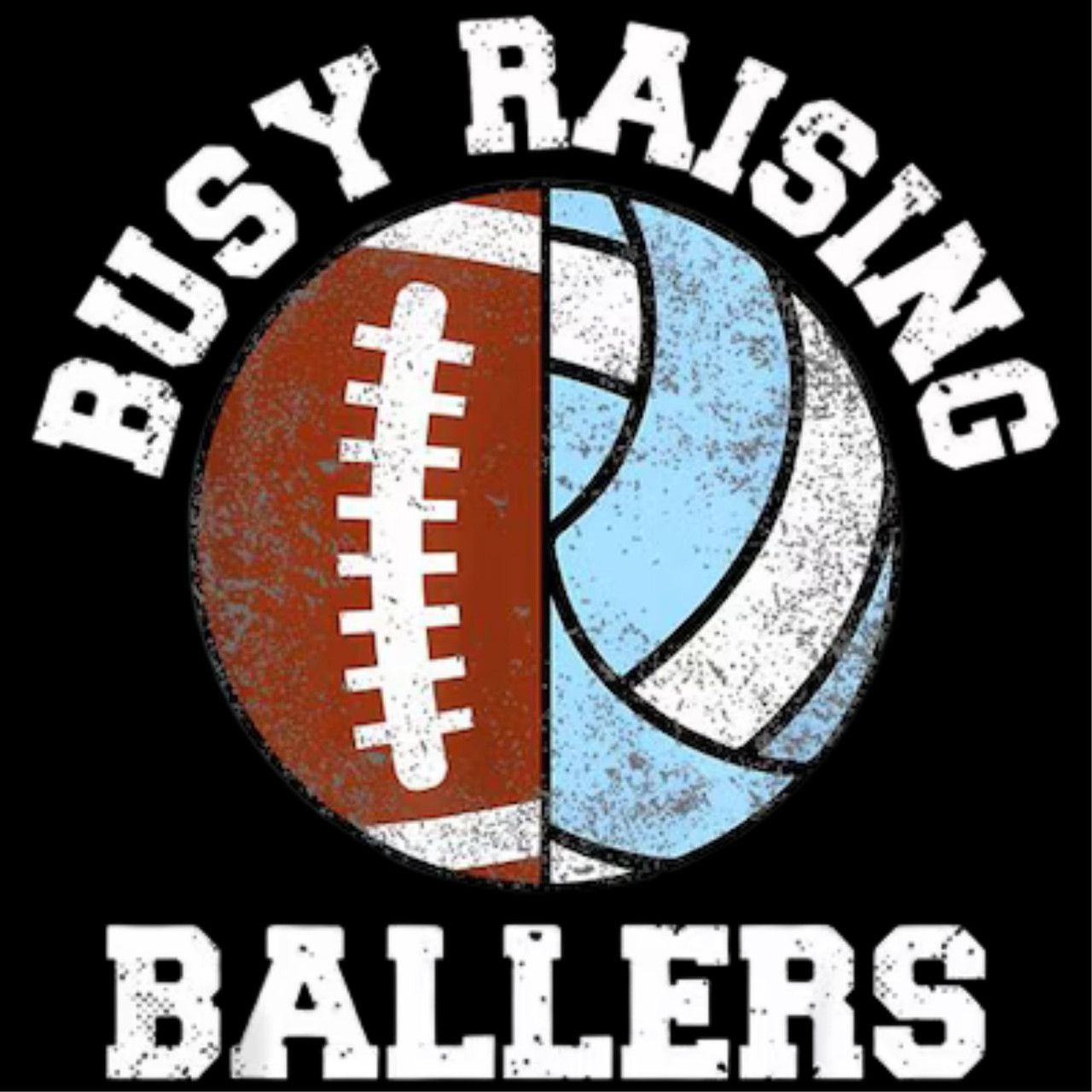 (2 Qty) Busy Raising Ballers Two Balls DTF transfer - Texas Rhinestone