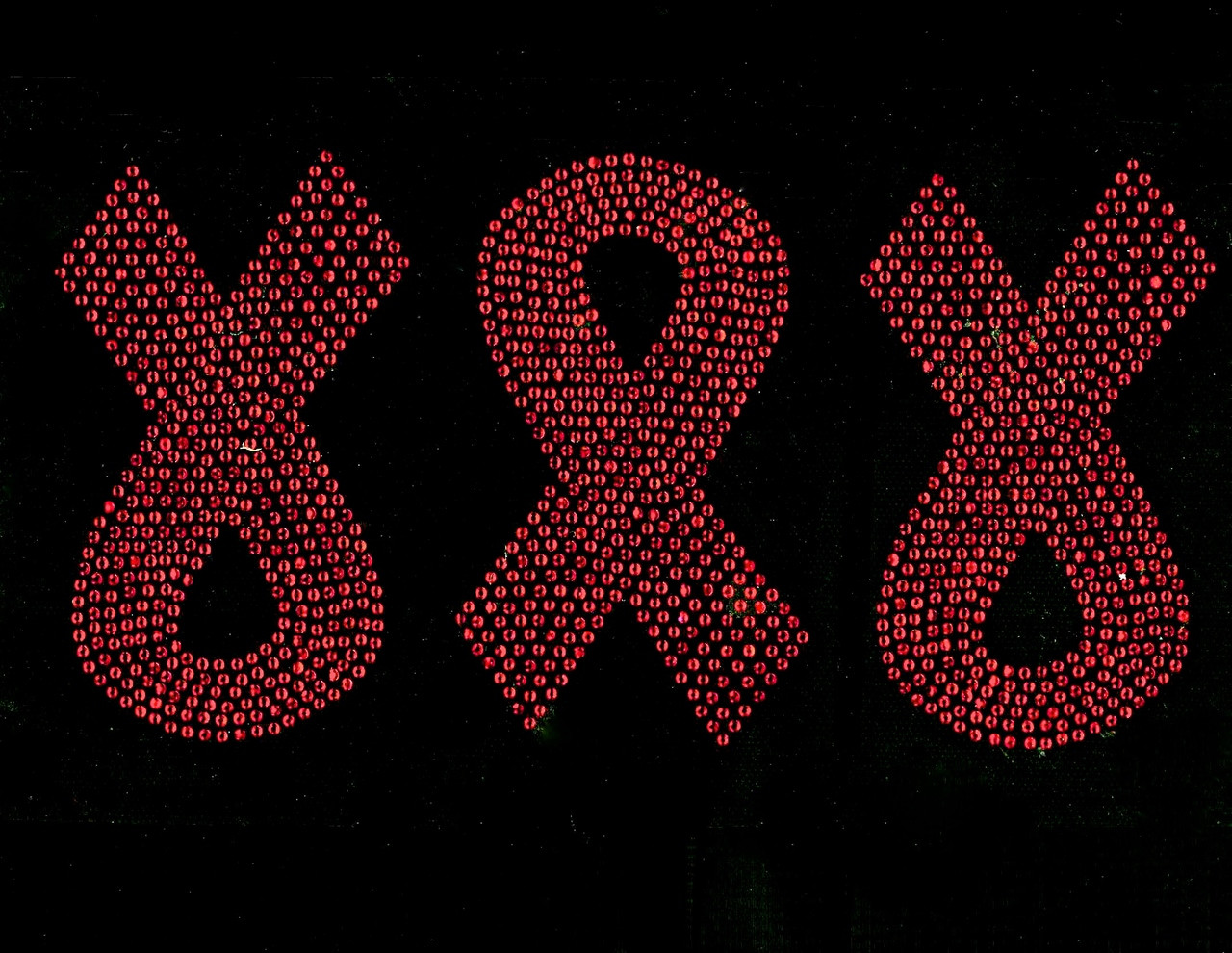 Cancer Ribbon Rhinestone (3 qty) 5