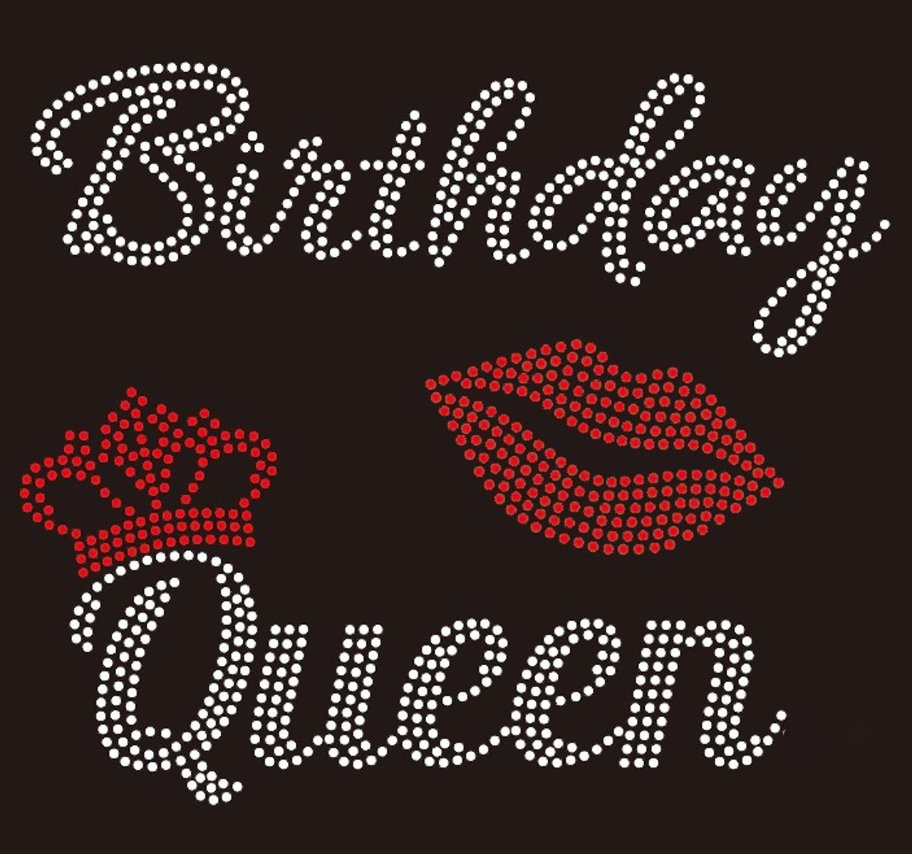 Birthday queen iron on transfer Clearance