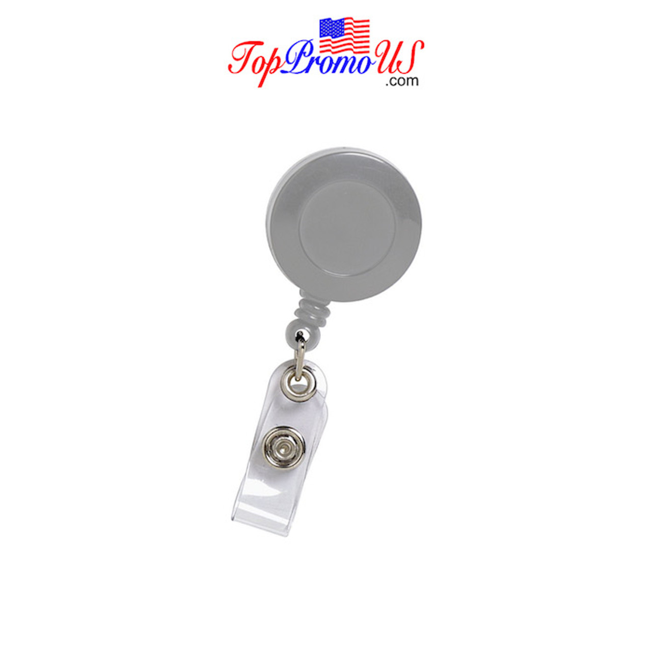  Silver Cross Pull Reel Retractable ID Badge Holder with  Rhinestones : Office Products