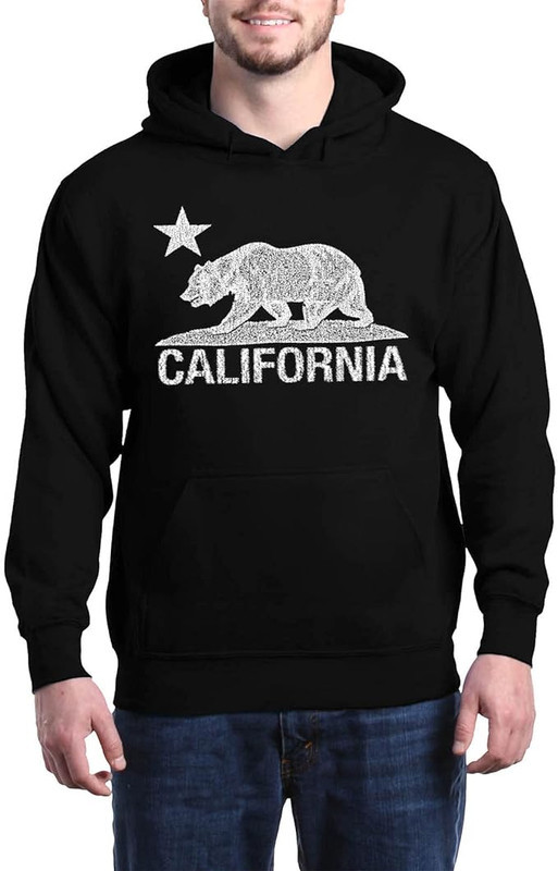 Shop4Ever California Distressed White Bear T-Shirt Cali Shirts