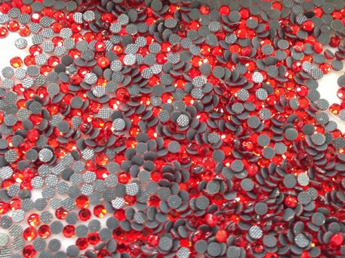 RED (Light SIAM) 3mm 10ss Premium quality Loose Hotfix Rhinestone ...