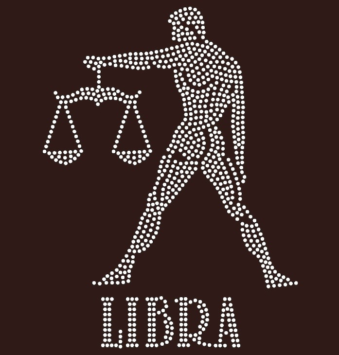 Libra Rhinestone Libra Zodiac Horoscope Astrology sign Rhinestone Transfer - Texas ...