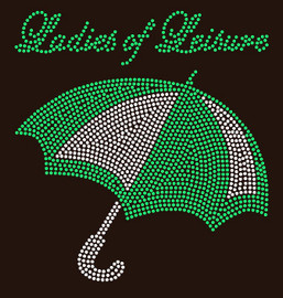 Umbrella Ladies of Leisure - Custom Order Rhinestone transfer