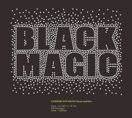 BLACK MAGIC spray sparkle rhinestone transfer 