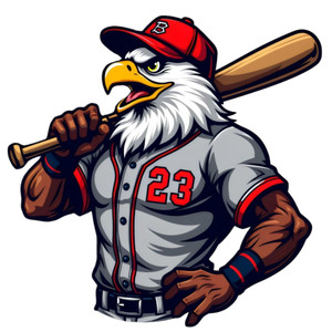 (2 Qty) Baseball Eagle DTF transfer