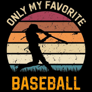 (2 Qty) Only My Favourite Baseball DTF transfer