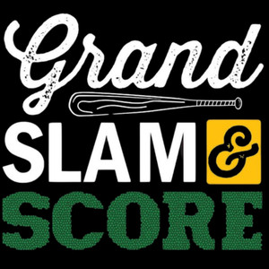 (2 Qty) Grand Slam & Score DTF transfer