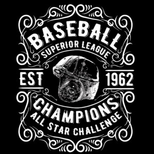 (2 Qty) Baseball Champions DTF transfer