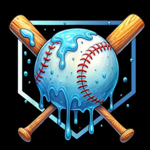 (2 Qty) Snow Base ball Bat DTF transfer