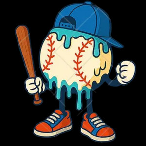 (2 Qty) Ball Man DTF transfer