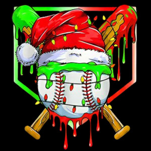 (2 Qty) Christmas Bat Ball DTF transfer