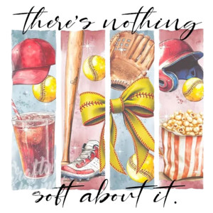 (Qty 2) There Is Nothing Soft About It DTF transfer