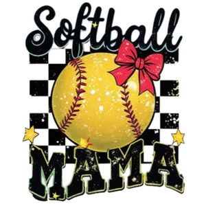 (Qty 2) Soft Ball Mama DTF transfer