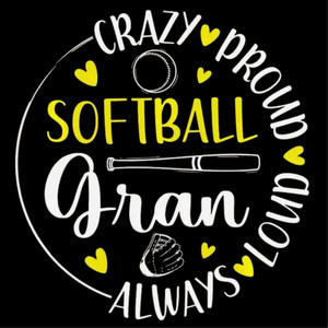 (2 Qty) Retro Soft Ball Gran DTF transfer