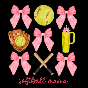 (2 Qty) Soft Ball Mama DTF transfer